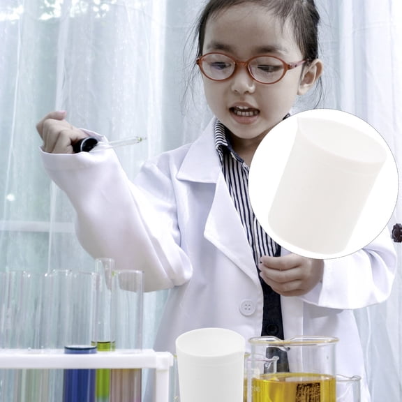 OUNONA PTFE Laboratory Beaker White Measuring Cup for Precise Lab Use and Experiments