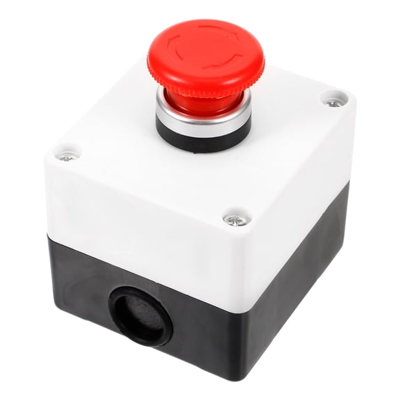 OUNONA Outdoor Push Button Station Box with Momentary Control for Industrial Emergency Safety and Equipment Control