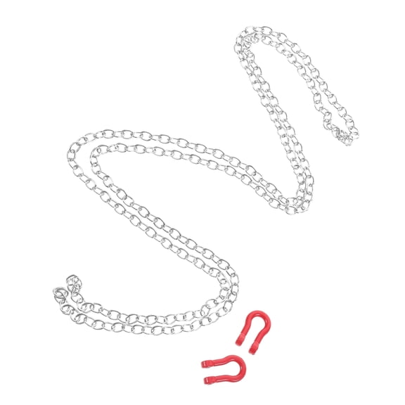 OUNONA RC Trailer Hook Safety Chain Tow Chain with Trailer Hook Trailer Safety Chain Tow Chains Transport Chains for RC Crawler Car Accessories
