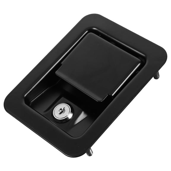 OUNONA RV Door Lock Replacement Camper Door Lock RV Door Latch Trailer Hitch Lock with Keys for Travel Trailers Black