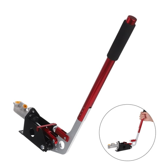 OUNONA Racing Hydraulic Handbrake Red Aluminum Alloy Quick Response for Car Drifting