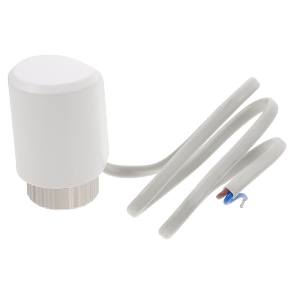Tineasur  White Temperature Control Knob, Plastic and Metal, for Underfloor Heating Systems