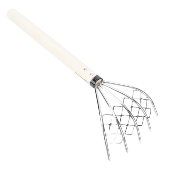 IFANLANDOR Rakes for Gardening Silver 1Pcs 15.4x5.1in Clawed