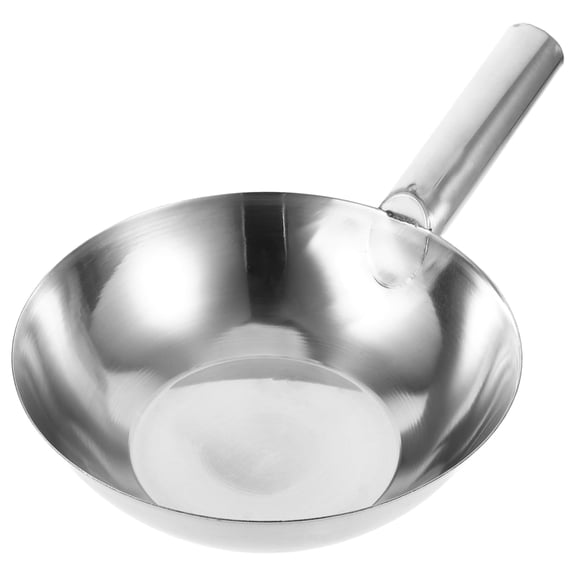 OUNONA Ramen Soup Spoon Stainless Steel Water Ladle Silver 1Set Kitchen Utensil For Households