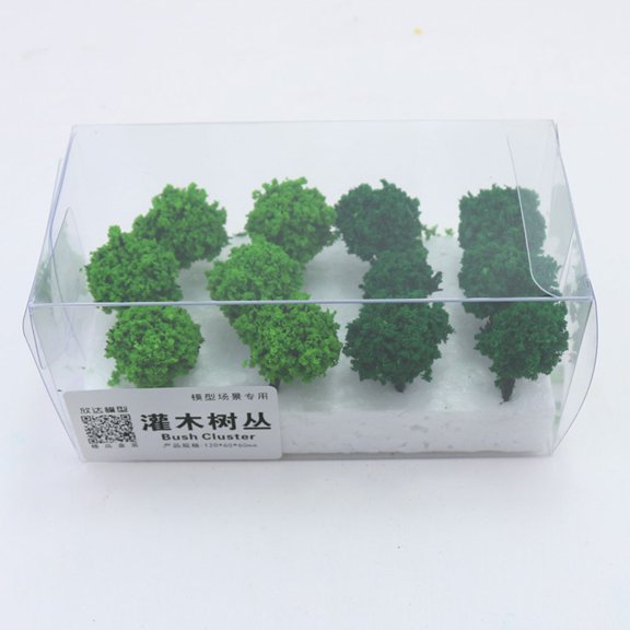 OUNONA Realistic Plastic Field Bush Cluster for Simulation Landscape and Sand Table Scene Decoration