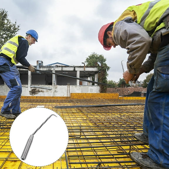 OUNONA Metal Wire Twisting Rebar Tie Wire Tool with Wear Resistant Cone Hook and Comfortable Grip