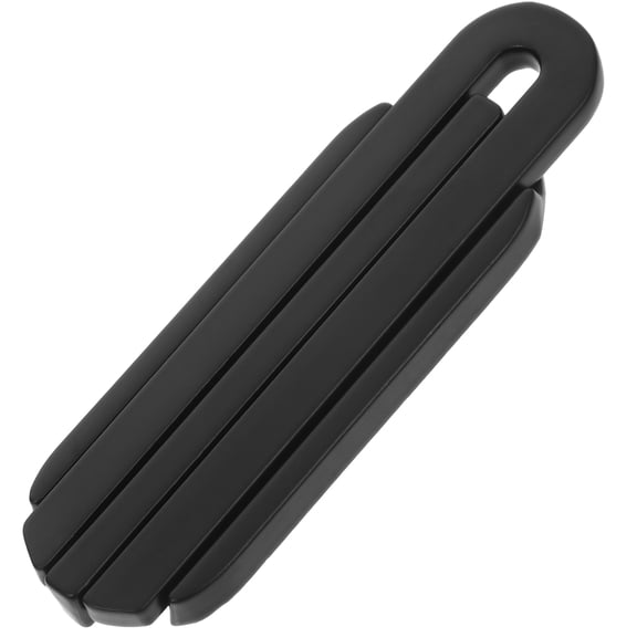 FOLOYORI Black Zinc Alloy Cabinet and Wardrobe Door Handles with Recessed Design, Easy Installation Hardware