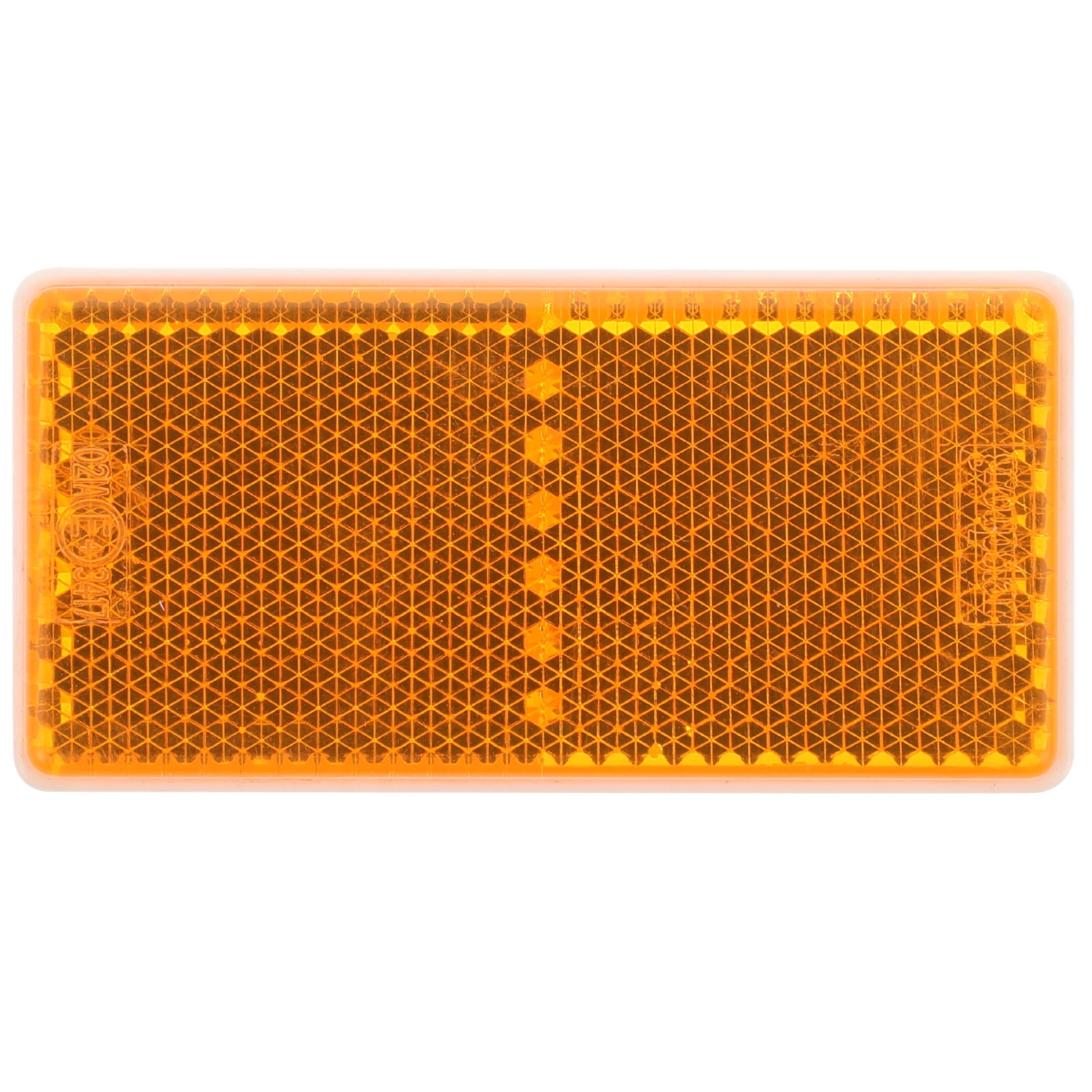 OUNONA Rectangle Reflector Warning Reflector Truck Side Reflector Self Adhesive Reflector
