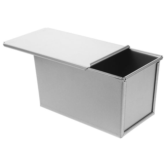 OUNONA Rectangular Loaf Pan With Lid Baking Pan Bread Tin Bread Toast Box pan With Cover Baking Tray Non-Stick Bakeware For Homemade Bread