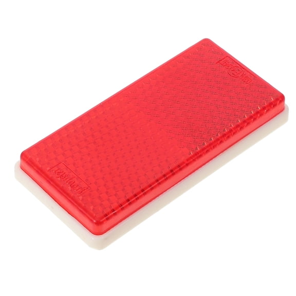 OUNONA Red Car Reflective Stickers Adhesive Rectangle Reflector for Vehicle Decoration and Enhanced Visibility