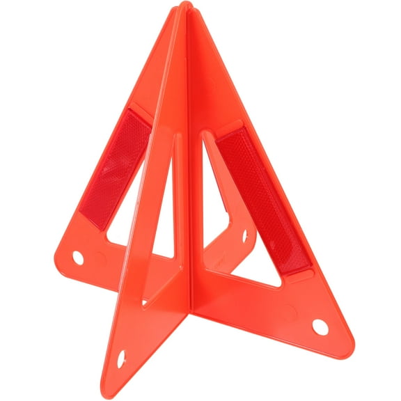 OUNONA Red Emergency Triangle Reflective Roadside Safety Triangle Lightweight Portable for Car Essentials