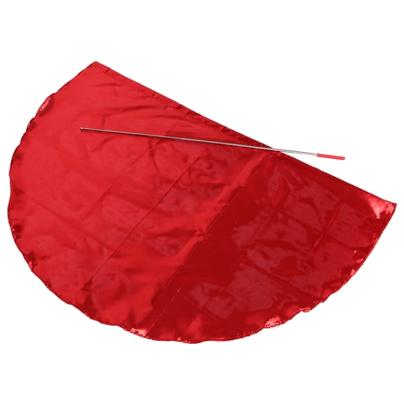 OUNONA Red Fire Flags for Worship Dance Crafted from Durable Material for Performance Use