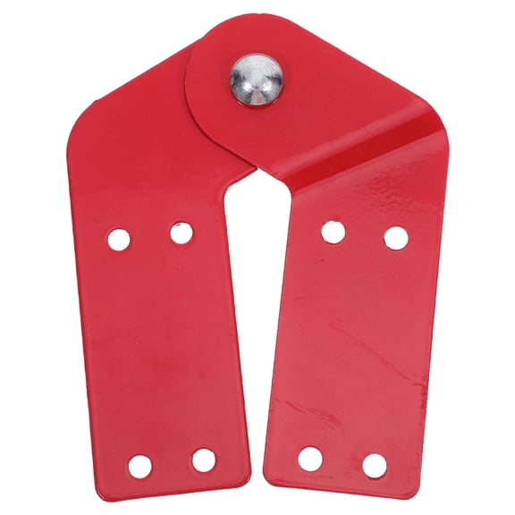 OUNONA Red Aluminum Alloy Folding Ladder Hinge Kit with Multi Folding Joints for Stable Ladder Maintenance