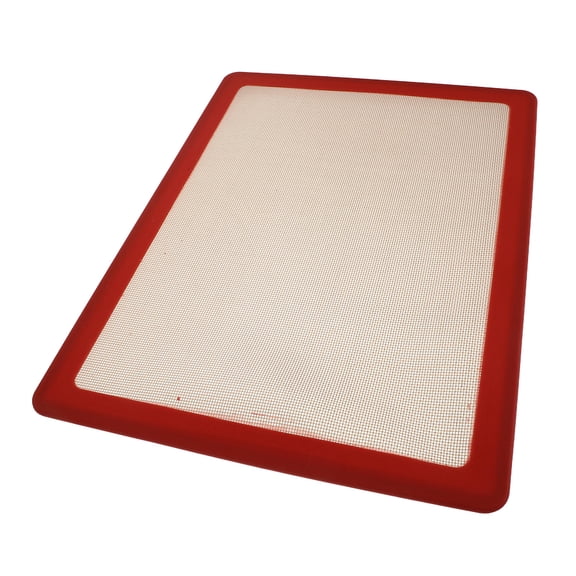 OUNONA Heavy Duty Red Silicone Baking Mat Nonstick for Safe Efficient Baking