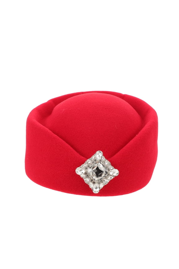 Red Stewardess Beret, Lightweight and Portable, Versatile Styling for Home