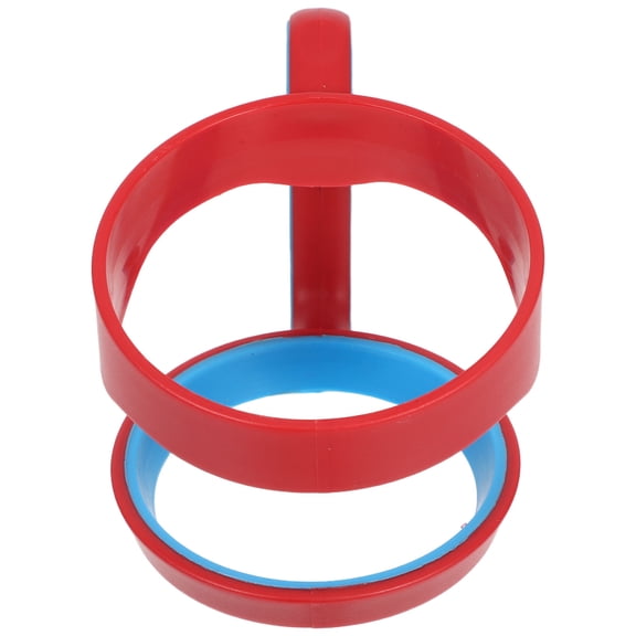 OUNONA Red Tumbler Handle for 30 Oz Bottles with Ergonomic Shape and Secure Anti Slip Rings