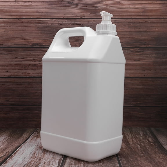 OUNONA Refillable Laundry Detergent Dispenser Bottle with Pump for Home Use, White Container