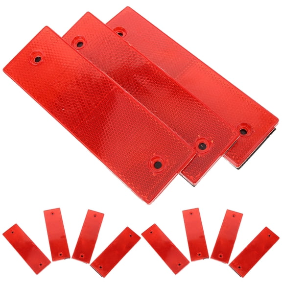 OUNONA Reflective Stickers for Cars with Excellent Warning Effect and Night Safety Red Plastic