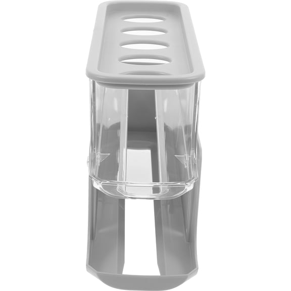 NUOLUX Space Saving Light Grey Egg Organizer Rack for Refrigerator with 2 Layer Design