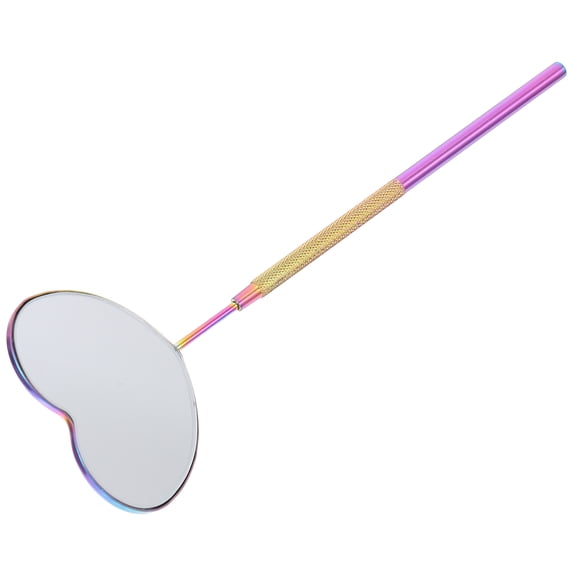 OUNONA Removable Heart Shape Lash Mirror for Salon Use Stainless Steel Lash Extension Tool
