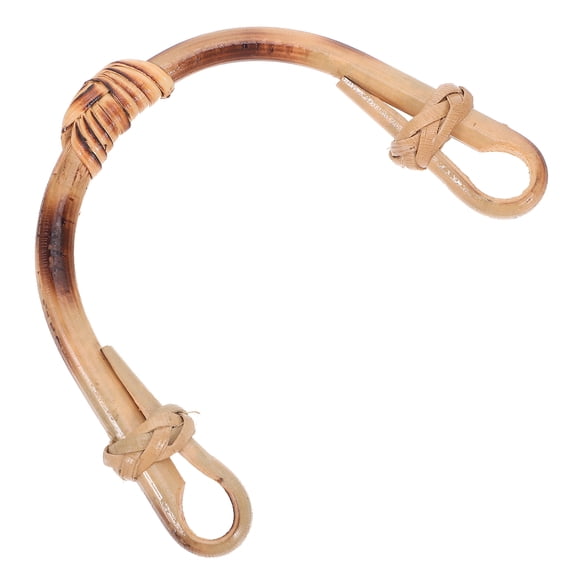 OUNONA Khaki Rattan Teapot Handle U-Shape Ergonomic for Travel and Home