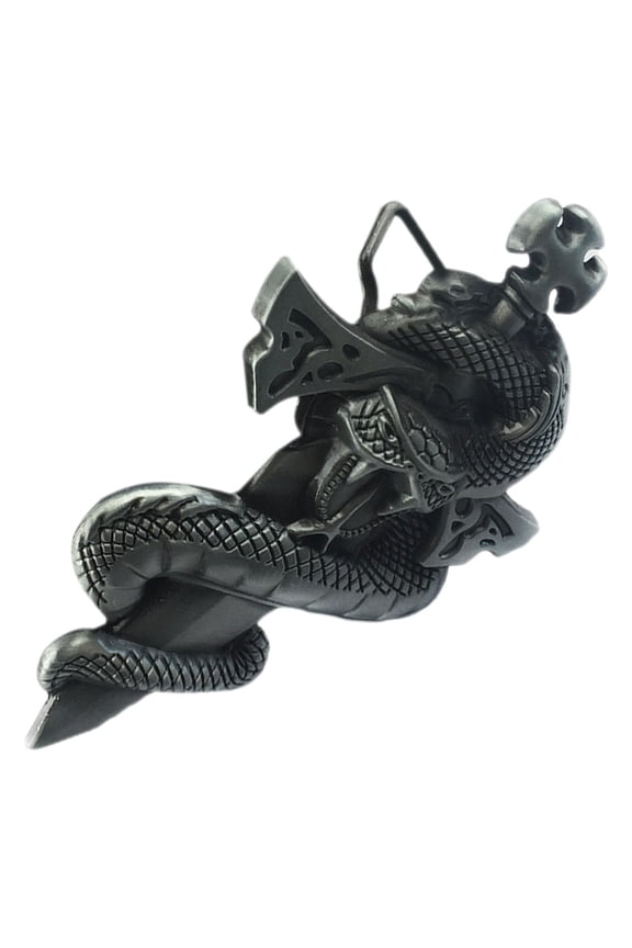 Retro Style Cross Belt Buckle Zinc Alloy Decorative Accessory for Men and Women