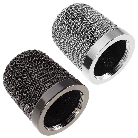 OUNONA Assorted Color Metal Microphone Replacement Grille for Outdoor Karaoke and Broadcasting Use