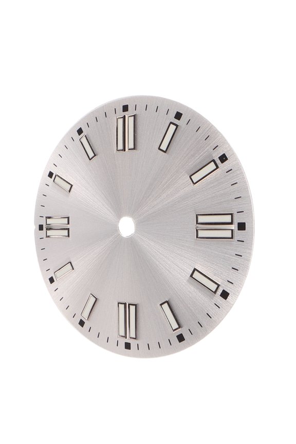 Replacement Round Wrist Watch Luminous Dial with Green Sunburst and Precise Movement Fit