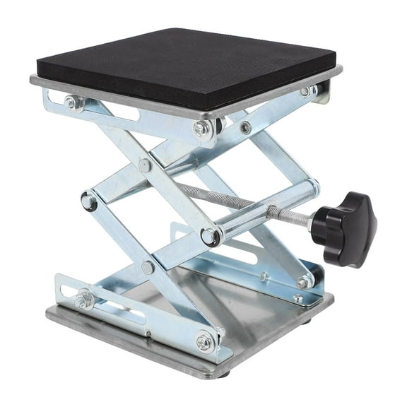 Homoyoyo Adjustable Stainless Steel Lab Jack Stand with Multi-Functional Lifting Platform for Laboratory Equipment Support