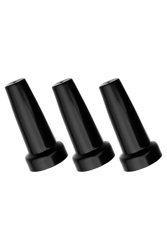 Replacement Umbrella 3-Pack Black Plastic Caps Fit for Standard Umbrellas Accessories