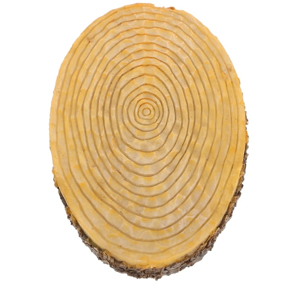 OUNONA Resin Display Stand Unfinished Wooden Circles for Crafts Resin Tree Bark Round Discs Natural Wood Tray Wood Slices for Rustic Wedding Decorations Centerpieces