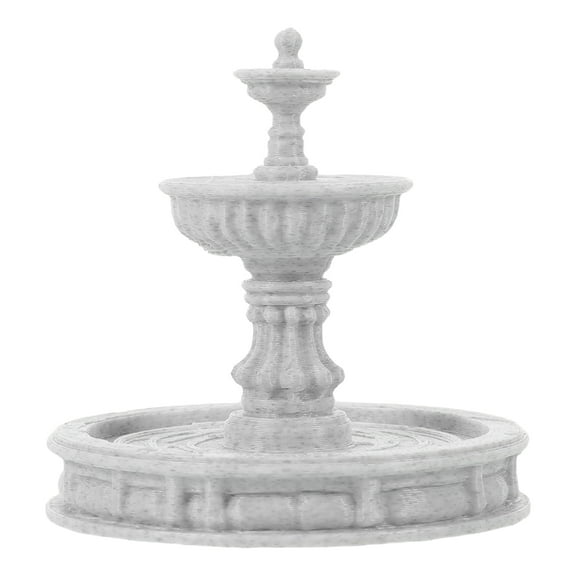 OUNONA Tabletop Resin Water Fountain White Silent for Indoor and Garden Use