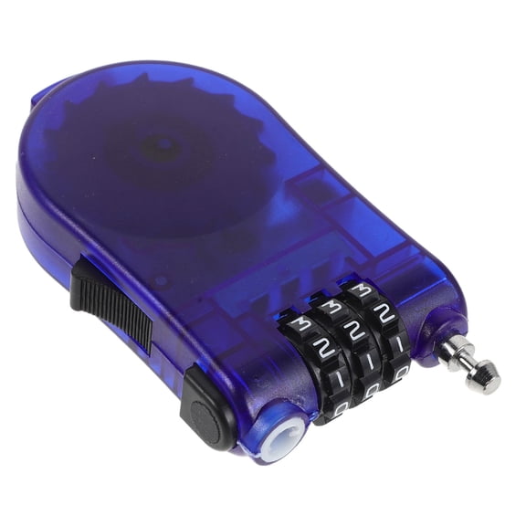 OUNONA Retractable Steel Cable Lock with Combination, Secure Outdoor Snowboard, Bike, Luggage, Travel Gear