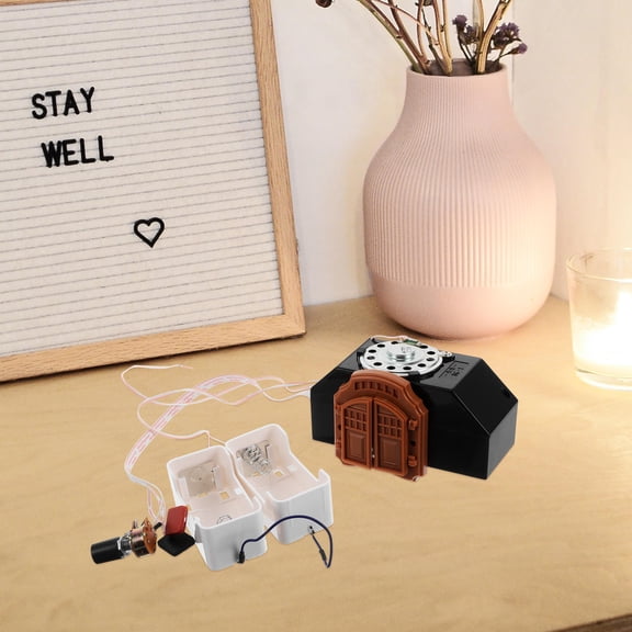 OUNONA Retro Cuckoo Clock Mechanism Wall-Mounted Wall Clock Silent Movement Hanging Cuckoo Pendulum Retro Clock Replacement Accessory No Hook