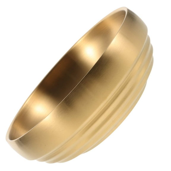 OUNONA Retro Decorative Bowl Office 18.60X18.60X6.60CM Golden