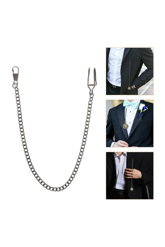 Retro Pocket Watch Chain Vintage Alloy Watch Chain For Men Metal Chain For Pocket Watches Classic Fob Watch Chain Accessory
