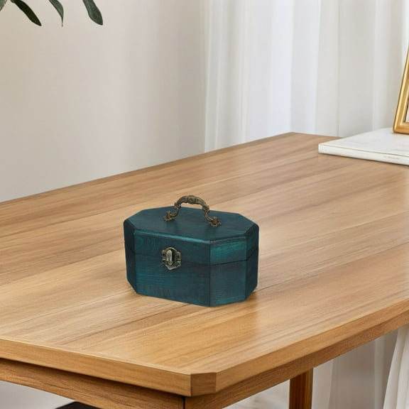 WEAVILUX Retro Wood Box School Travel 1Set