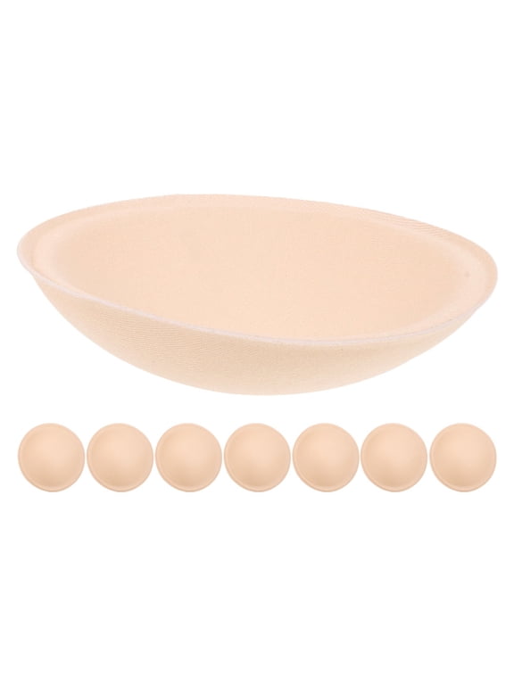 Soft Reusable Bra Inserts for Women, Beige Color, 4 Pairs Comfortable Padding for Fullness and Support