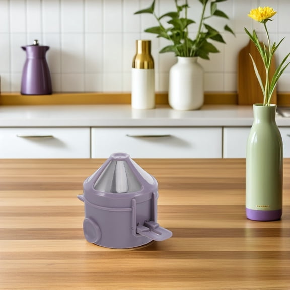 OUNONA Lavender Reusable Metal Coffee Strainer Compact and Portable for Home