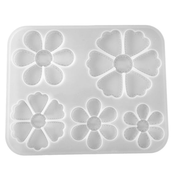 OUNONA Reusable Petal Mold White Silicone, Easy to Use for Handmade