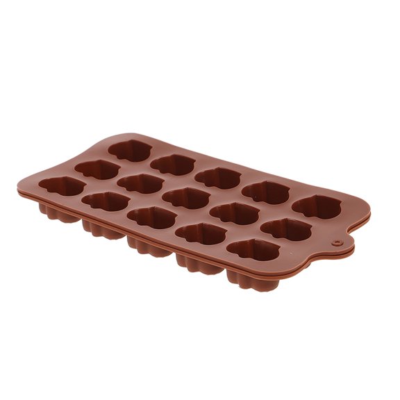 OUNONA Reusable Silicone Mold Light Brown Crown Shape for Baking Chocolates and Candy Crafts