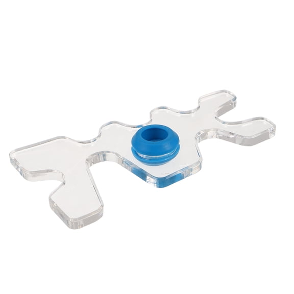 OUNONA Durable Acrylic Snooker Bridge Head with Blue Ring for Easy Cue Identification on Pool Tables