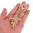 thumbnail image 1 of OUNONA Rhinestone Cross Keychain Metal Charm for Keys, Bags, Christian , Baptism Keepsakes, Accessories, Key, 1 of 7