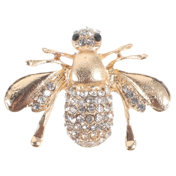 OUNONA Stylish Lightweight Alloy Brooch with Rhinestone , Elegant Fashion Accessory for Women