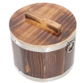 thumbnail image 1 of NUOLUX Rice Bucket Sushi Barrel Wood 1Pack, 1 of 8