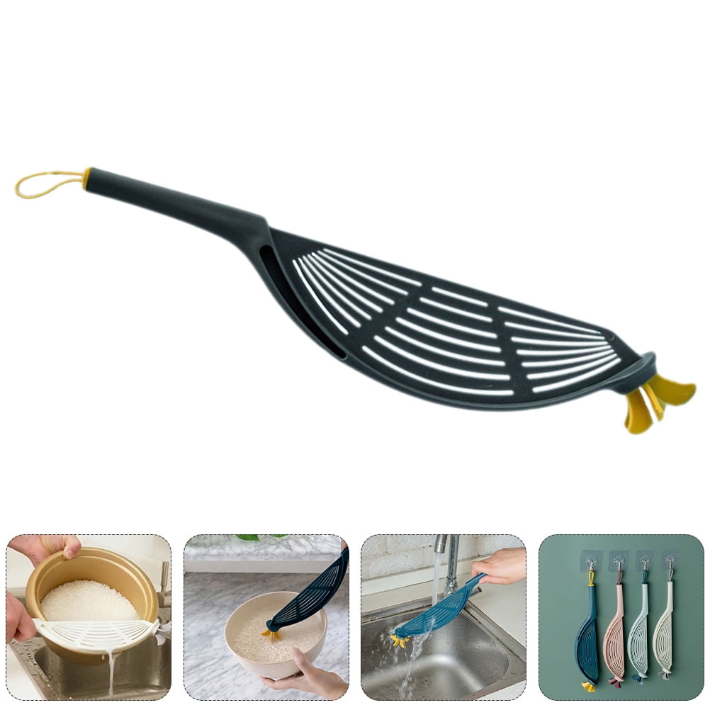 Serve Rice Cleaner OUNONA 2Pcs Multi Functional Rice Washing Basket Plastic Rice Cleaner ...