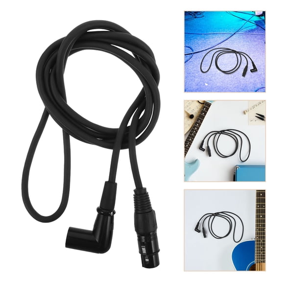OUNONA Right Angle Xlr Cable Xlr Microphone Cable 90-Degree Male To Female Balanced Cord Mic Connector Xlr Speaker Cables For Powered Speakers