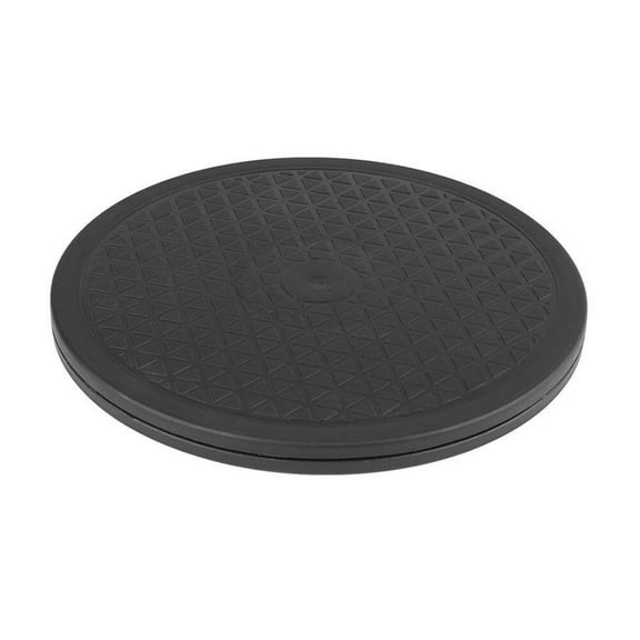 OUNONA  Round Rotating Swivel Plate Rotatable Turntable Black
