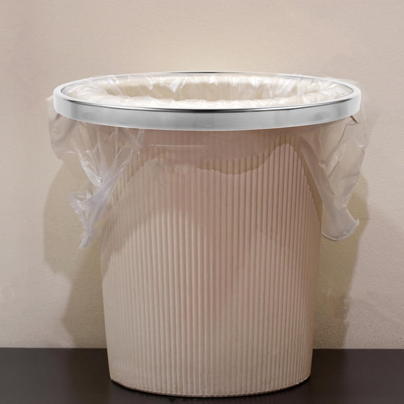 OUNONA Round Trash Can Press Ring Steel 1Pcs Easy Installation Trash Can Accessory Home