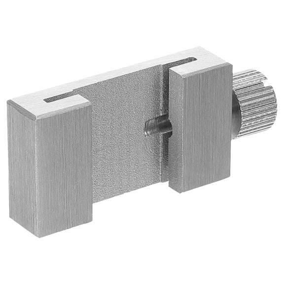 OUNONA  Ruler Positioning Limit Block Woodworking Stop Sliding Silver